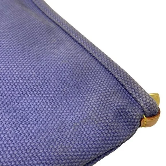 Auth LOUIS VUITTON Pochette Platt PM M40070 Blue Antigua - SP1025 Pouch Canvas - Picture 8 of 9